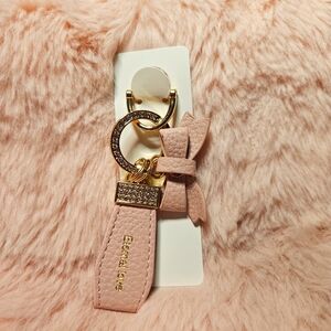 Eternal Love Pink Faux Leather Keychain Bag Charm Purse Charm